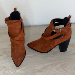 High heel booties size 7